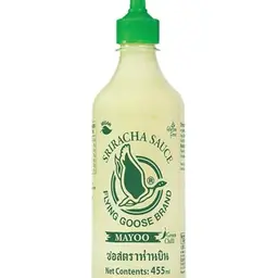 Flying Goose Sriracha Mayonnaise, grüne Chili, pikant, vegan, glutenfrei, 455 ml