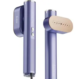 iLAKE Handheld Dampfglätter für Kleidung, tragbarer 2-in-1 Dampfer und Bügeleisen, ideal für Reisen, Blau