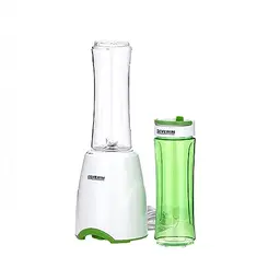 SEVERIN Smoothie Mix &amp; Go, 600ml Trinkbehälter, Standmixer, 300 W, weiß-grün