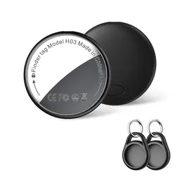 GPS Tracker Tag 2-Pack - Smart Tag für Apple Wo ist? mit Schutzhülle und wasserdichtem Bluetooth-Schlüsselfinder