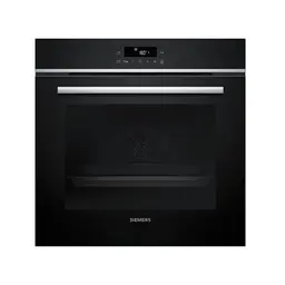 Siemens iQ300 Einbau-Backofen, 60x60 cm, LED-Touch, 3D-Heißluft, Grill, Schnellaufheizung, Pyrolyse, Sicherheit, Edelstahl