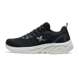 XTEP Herren Laufschuhe, gedämpft, bequem, rutschfest, atmungsaktiv, schwarz, Größe 43