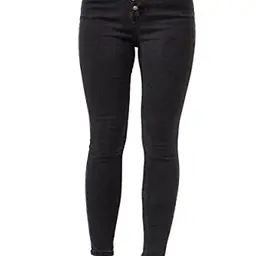 Elara Damen Jeans Stretch, Schwarz, 7XL