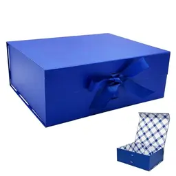 Tekhoho Große Geschenkbox mit Magnetdeckel und Schleife - Ideal für Feiertage, Hochzeit und Geburtstag