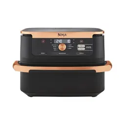 Ninja Foodi FlexDrawer Dual Zone Heißluftfritteuse, 7-in-1, schwarz & kupfer