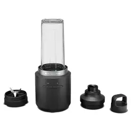 KitchenAid kabelloser Personal Blender 473 ml BPA-freier Becher, Pulse-Taste, Edelstahlklingen, Schwarz