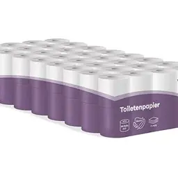 Inoverse Toilettenpapier 64 Rollen - 3-lagig, weich und stark, 100% Zellstoff
