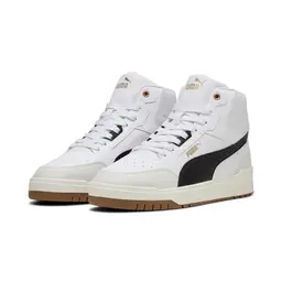 Puma Unisex Shuffle Downtown MidSneaker, Weiß/Schwarz, Größe 39 EU