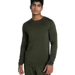 PUMA Unisex Formknit Seamless T-Shirt, Dark Olive, M