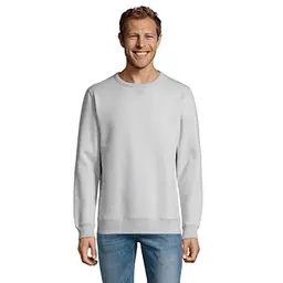 IMPRESSION T-Shirt Herren-Sweatshirt ohne Kapuze, Cremiges Blau, Größe M
