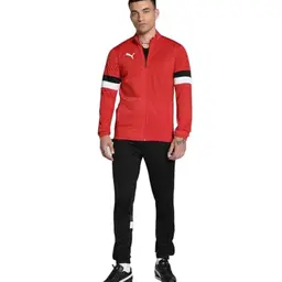 PUMA Herren Tracksuit Teamrise, Rot/Schwarz, Größe XL