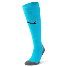 PUMA Herren Fußballsocken, hellblau/schwarz, Größe 43