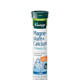 Kneipp Brausetabletten mit Magnesium, Calcium & Vitamin D3 - Orangen-Geschmack - 20 Stück