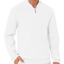 iClosam Herren Pullover mit Reißverschluss - Eleganter Strickpullover für Herbst und Winter