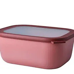 Mepal Multi Bowl Cirqula Rectangular - Mikrowellengeeignet - Luftdichte Aufbewahrungsbox, 3000 ml - Vivid Mauve