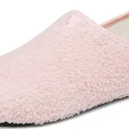 BARFULKER Warme Winter Hausschuhe für Damen und Herren, Rutschfeste Pantoffeln in Rosa, Größe 38/39 EU
