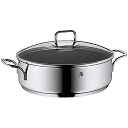 WMF Schmorpfanne 28 cm mit Deckel, Induktion, antihaftbeschichtet, Cromargan Edelstahl, backofengeeignet