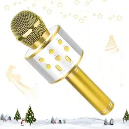 KEWUZY Drahtloses Bluetooth Karaoke Mikrofon für Kinder, 5 in 1 KTV Karaoke Maschine, ideales Geschenk