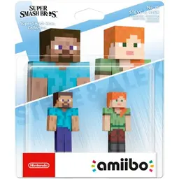 Nintendo AMIIBO: Super Smash Bros. Steve/Alex (Minecraft) - Doppelpack No. 89