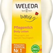 WELEDA Bio Baby Calendula Pflegemilch - Milde Lotion für trockene Babyhaut (200ml)
