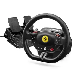 Thrustmaster T98 Ferrari 296 GTS – Offizielles Rennlenkrad & Pedal-Set für Xbox und PC