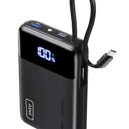 INIU Power Bank 20000mAh mit USB-C Kabel, 22,5W - Klein und Leistungsstark für iPhone, Samsung, iPad und mehr