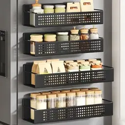 SONGMICS Magnetisches Gewürzregal 4er Set - Organizer für Küche