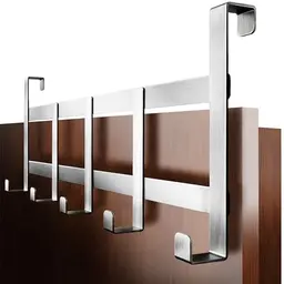 4smile Türgarderobe zum Einhängen – Platzsparende Edelstahl-Haken für die gesamte Wohnung
