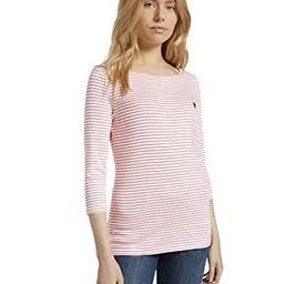 TOM TAILOR Damen Longsleeve mit Herz-Stickerei