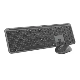 Logitech MK950 Signature Slim kabelloses Tastatur-Maus-Set, schlankes Design, leise Tasten, Bluetooth, DEU QWERTZ-Layout, Graphit