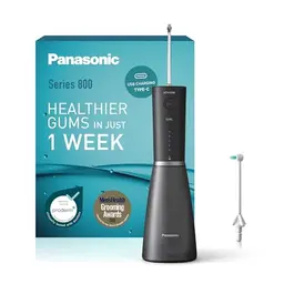 Panasonic Series 800 Munddusche EW-DJ86, kabellos, 200 ml, 5 Wasserdruckstufen, USB-C-Ladung, Schwarz