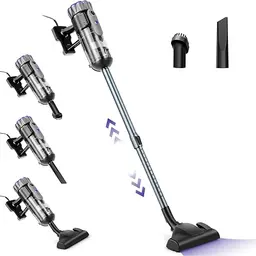 Jetzt-X12 Staubsauger mit Kabel, 600W, 6-in-1 HEPA-Filter für Parkett, Teppich und Fliesen