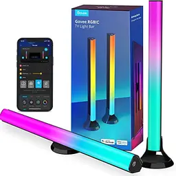 Govee RGBIC LED Lightbar für 45-70 Zoll TVs, Steuerbar per App & Alexa, 3 Platzierungsoptionen, Schwarz