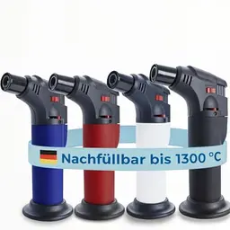UNILITE Sturmfeuerzeug mit Jet Flamme - Nachfüllbar im 4er Set