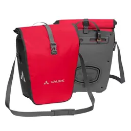 VAUDE Aqua Back Fahrradtaschen 2x24L rot - Wasserdichte Hinterradtaschen für Fahrräder - Einfache Befestigung