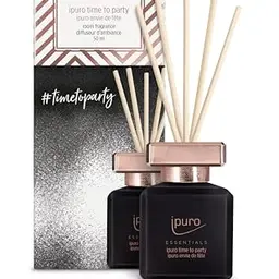 ipuro Raumduft TIME to Party 50ml | Diffuser mit fruchtigem Duft von Karamell, Grapefruit, Birne, Mango & Himbeere