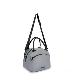 Isolierte Lunch Tasche für Arbeit, Schule und Reisen - Auslaufsicher und strapazierfähig (Grau)