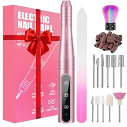 Elektrischer Nagelfräser 11-in-1 USB Set, Maniküre & Pediküre, Nagelknipser, Polierwerkzeuge für Acryl, Gele & Kallusentfernung