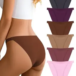 Dawnrole Damen Unterwäsche Mehrpack - Seamless Unterhosen, Damen Unterhosen, 6er Pack