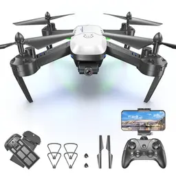 Wipkviey T6 Drohne mit Kamera 1080P, FPV WiFi, Anfänger, mit 2 Akkus, Flip, Headless Mode, Ein-Tasten-Start, Mädchen/Jungen Spielzeug