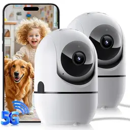 Innenraum-Überwachungskamera mit App, 360°-Panorama, Bewegungsmelder, Nachtsicht, 2-Wege-Kommunikation, WiFi, TF-Karte