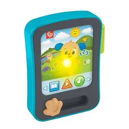 Fisher-Price Hündchen Geschichtenerzähler mit Musik und Lichtern für Babys ab 6 Monaten, mehrsprachig