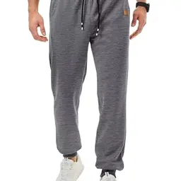 Meilicloth Herren Jogginghose mit Zipper-Taschen, Regular Fit, Marine Blau, Casual, Freizeit, Sportswear, M