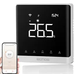 Smart WLAN Wandthermostat für Heizungen und Fußbodenheizungen - Programmierbar, steuerbar über Tuya, Alexa und Google Home
