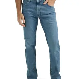 Wrangler Authentics Herren Classic Regular-Fit Jeans, Light Stonewash, 33W / 34L