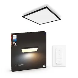Philips Hue White Ambiance Aurelle Smart LED Panel Light 60x60cm - Black for Home Lighting