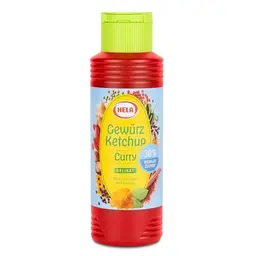 HELA Curry Ketchup 300 ml – würzig, mild, ohne Zucker, Süßstoffe oder Konservierungsstoffe, vegan & laktosefrei – perfekt zum Dippen & Grillen