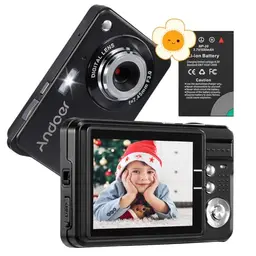 Andoer Digitalkamera 18MP 720P HD Camcorder mit 2 Akkus und 2,7 Zoll LCD - Ideal für Erwachsene und Kinder