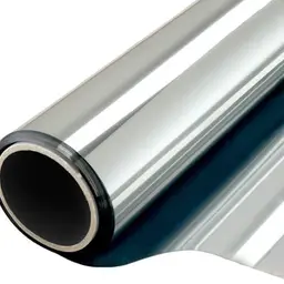 CHEIGHY Reflektierende Fensterfolie Sichtschutz Selbstklebend UV-Schutz (Silber, 44,5 x 200 cm)