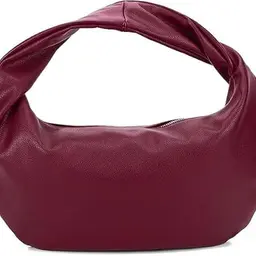 GSenhui Kleine Leder Handtasche Damen Schwarz Hobo Bag Umhängetasche Clutch